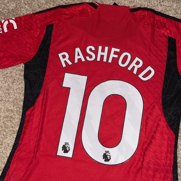 Adidas Manchester United Rashford 2023/2024 Men’s Home Soccer Jersey - Picture 6 of 6